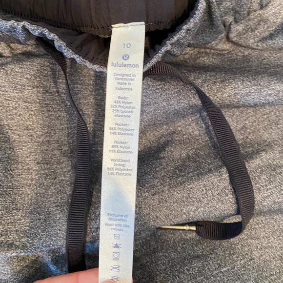 LULULEMON ON THE FLY 7/8 PANT Heather Black - Picture 3 of 7